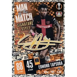 Topps Match Attax 2023 2024 Edmond Tapsoba Man Of The Match Signature Style Card