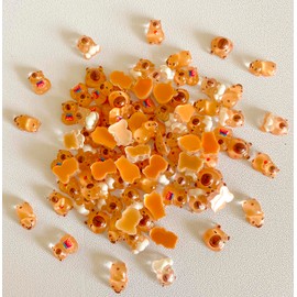 100PCS Mini Capybara Decor for Dollhouse Resin Tiny capybaras for Crafts Micro Miniature Capybara for Fairy Garden Dollhouse Micro Landscaping Decoration