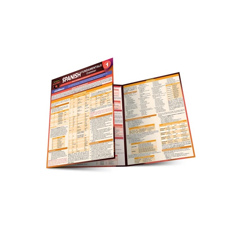 Spanish Fundamentals 1 - Grammar: A Quickstudy Laminated Reference Guide