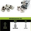 100 x M4 Hammer Nut 6 Made of Nickel-Plated Steel,