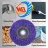 WA 6" Strip & Clean Discs, Purple Easy Strip Disc