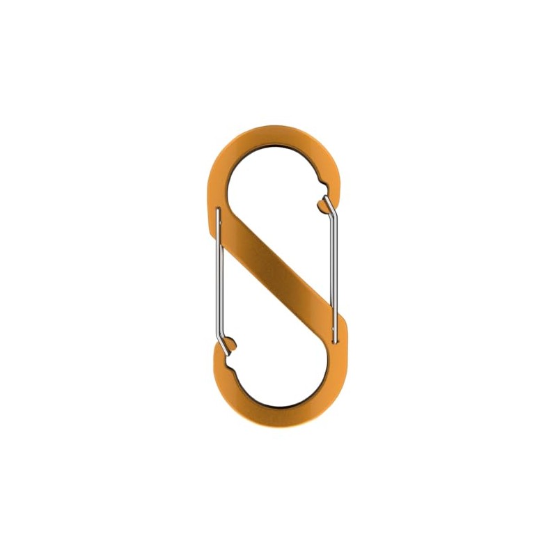 Aluminium S-Shaped Carabiner Hooks, 88mm x 40mm, Lightweight for Camping