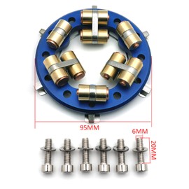 HTTMT- Blue Aluminum Alloy Variable Pressure Clutch Plate For 1998-2017 Touring Big Twin Next Generation Low Profile (40% more clamping force)