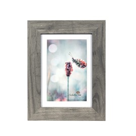 Scholartree Grey 5x7 Picture Frame,Display 5x7 without Mat or 4x6 with Mat