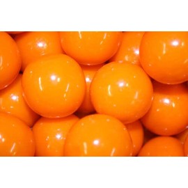 Bayside Candy 1" Large Gumballs - Colored Gumball Collection - Gumball Machine - Orange Gumballs 1" Large (2LBS)