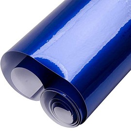 Premium Super Gloss Glossy Metallic Vinyl Film Wrap Car Sticker Air Bubble Free + Free Tool Kit (Blue, 72" x 60" / 6FT x 5FT)