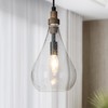 LALUZ Pendant Light Kitchen Island, 1-Light Farmhouse Kitchen Island Lights