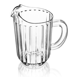 New Star Foodservice 46113 Resturant-Grade Polycarbonate Plastic Pitcher, 60 oz, Clear, Set of 12