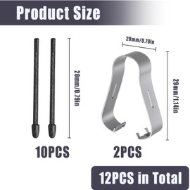 Pack of 10 Replacement Tips for Boox, Tip Compatible with Boox Max Lumi/Lumi 2, MAX 3/2, Note 5/3/2/Air 2, Nova 3/2/Pro, Tips for Remarkable 1/2, Note & Nova Series, Pen Tips for Drawing Notes