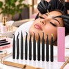 Professional Eyelash Tweezers – Black Fiber Tip Precision Lash Extension