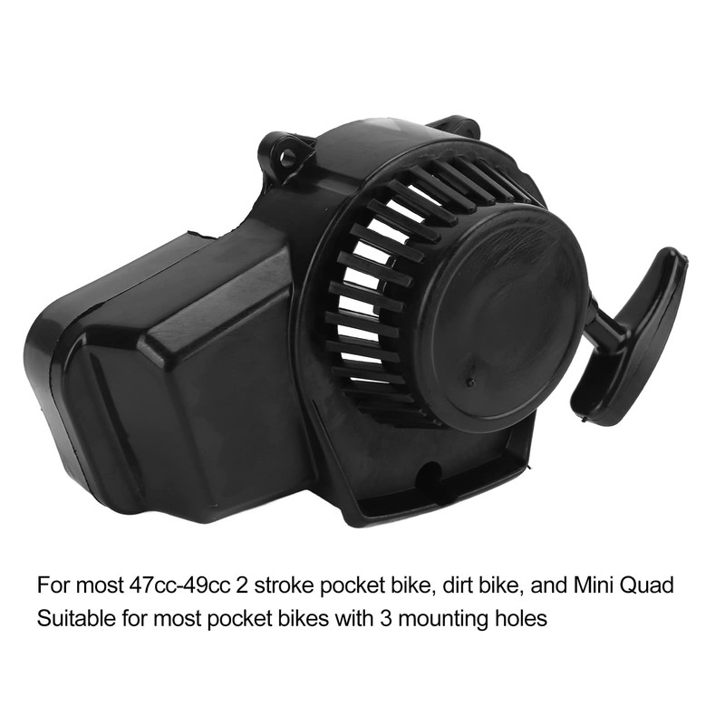 Recoil Starter Pull Start Assembly, Pull Starter for 2-Stroke 47-49