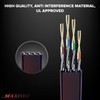 Maximm Cable Ethernet plano Cat8 – 35 pies – negro