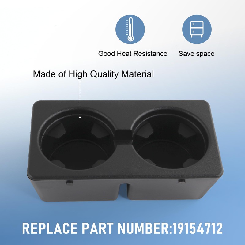 RADHLBNIU Cup Holder Compatible with Chevy Silverado Avalanche Sierra 2007-2013,