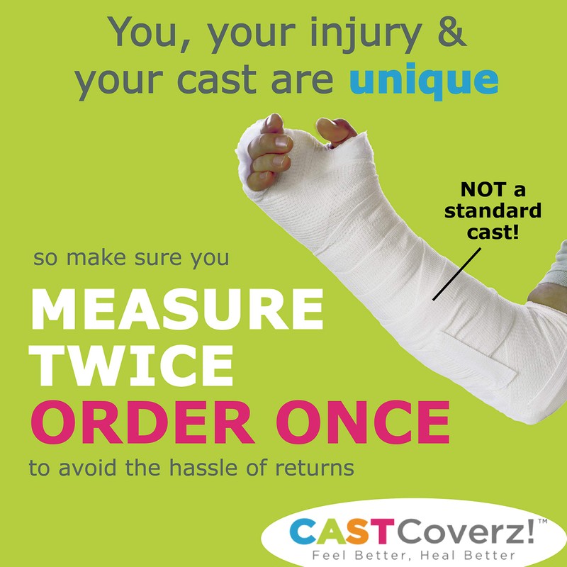 CastCoverz! Designer Arm Cast Cover - Navy - Medium Short: