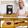 NANXITU K Cup Storage Organizer,Wood Coffee Pod and Tea Bag