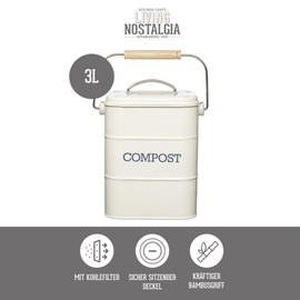 Kitchen Craft Living Nostalgia Metal Kitchen Composter