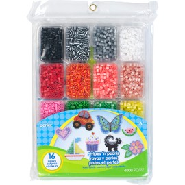 Perler Beads 80-17604 Perler Fused Bead Tray 4000/Pkg-Stripes 'n Pearls