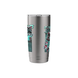 AI Santa Claus - Futuristic Christmas Robot with Drones Stainless Steel Insulated Tumbler