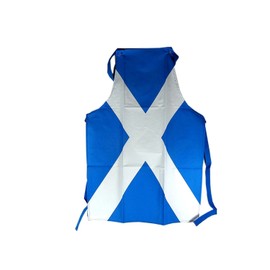 Saltire (St Andrew's Cross) Printed Cotton Apron - The Scotish Souvenir Collection