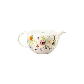 Rosenthal Brillance Grand Air Teapot - Capacity 0.8 L, Height 10.5 cm, Bone China Quality, Spring, Flowery, Flower Decor, Tea Enjoyment, Dishwasher-Safe, Multicoloured
