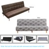 Mingfuxin Armless Sofa Bed Covers, Spandex Stretch Futon Slipcover Protector,
