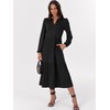 ANRABESS Women's Long Sleeve Maxi Dresses 2025 Fall Casual V