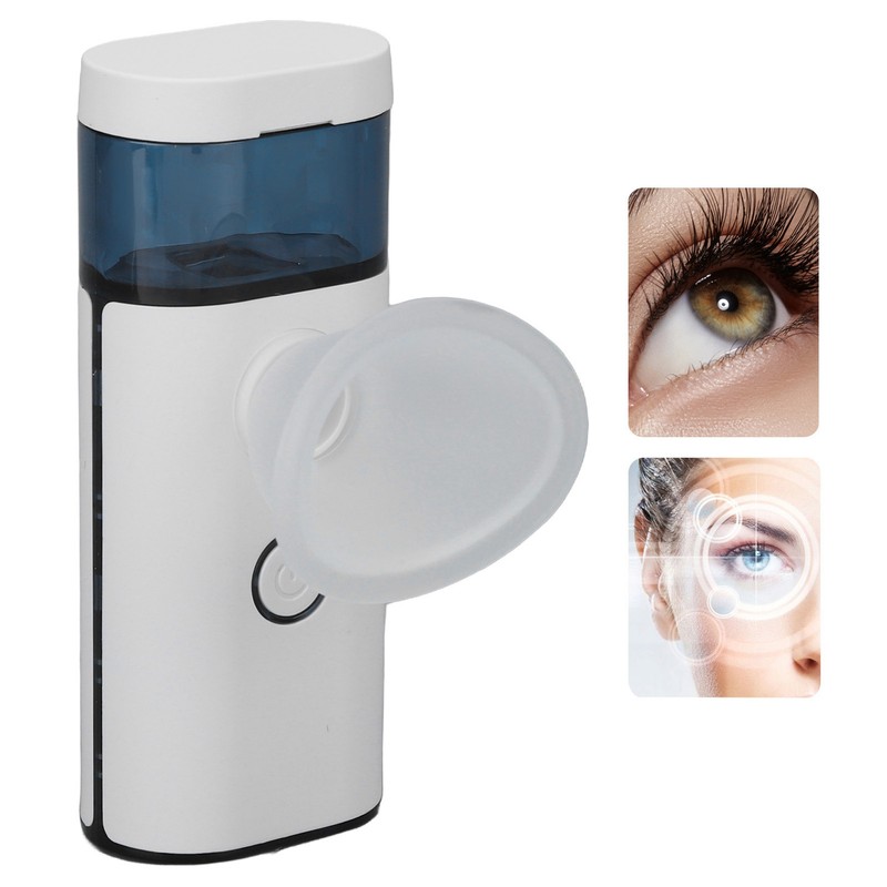 Eye Nebulizer White Portable Rechargeable Massage Moisturizing Atomization Eye Sprayer
