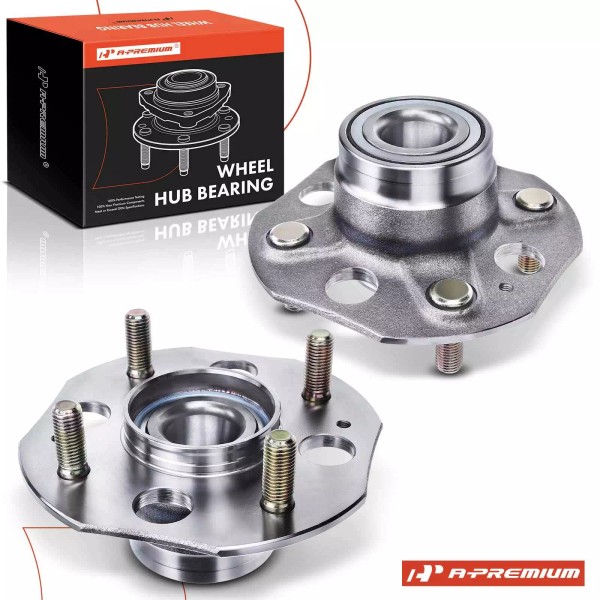 A-Premium 2x Wheel Hub Bearing Assembly Rear Side for Honda
