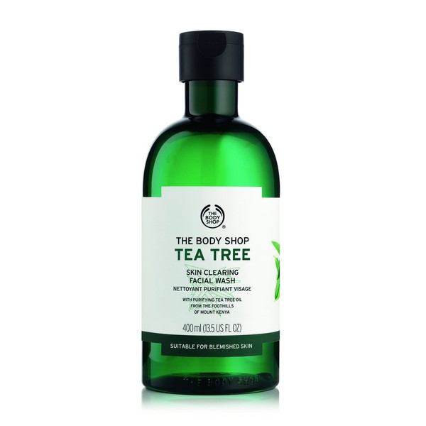 The Body Shop Tea Tree Skin Clearing Facial Wash, 13.5 Fl Oz (Vegan)