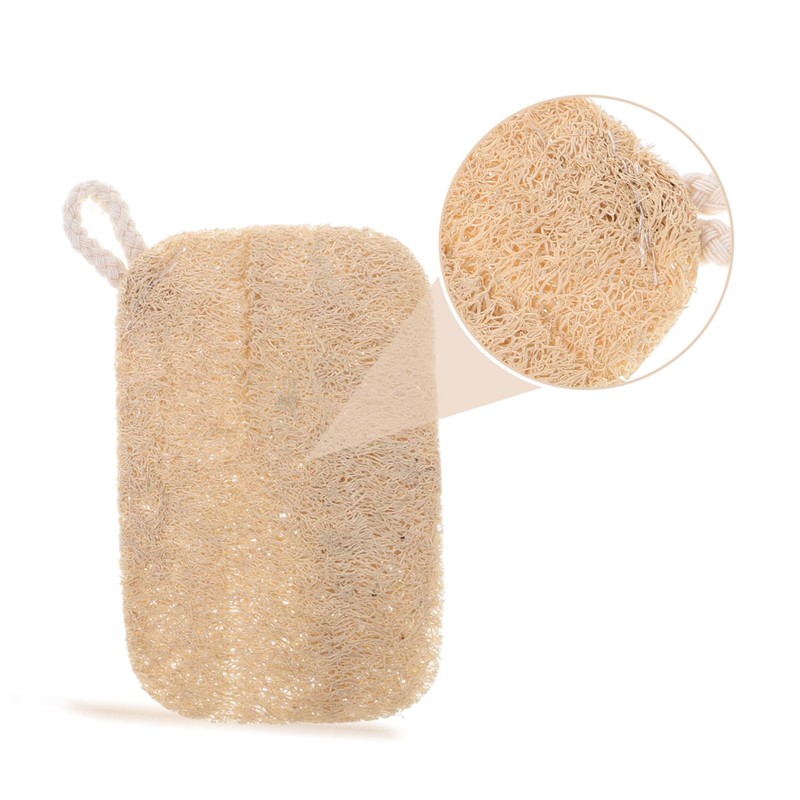 Outanaya 10pcs Natural Loofah Dishwashing Sponges Scrubber for Safe Cleaning