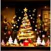 wall stickers christmas christmas static stickers wall stickers christmas tree window stickers removable christmas decorations merry christmas wall decor christmas decorations room snowflakes decor