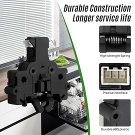 WD21X10490 2997693 Dishwasher Door Latch Replacement Fit for GE Hai-er Dish washer Replaces 265D1214G001 EG-380781 AP5668411 PS6447681L Dishwasher Door Latch and Switch Assembly