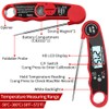 LCD Meat Thermometer Waterproof Digital Instant Read Meat Thermometer for