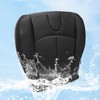 AOUTTUOA Driver Side Bottom Perforated Leather Seat Cover Black Compatible