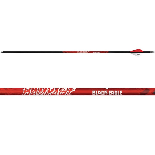 Black Eagle Rampage Fletched Arrows - 6-Pack-350 Spine -.003 +/-