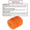 YSMN 1/2 in 200 FT Orange Double Braided Rope Polyester