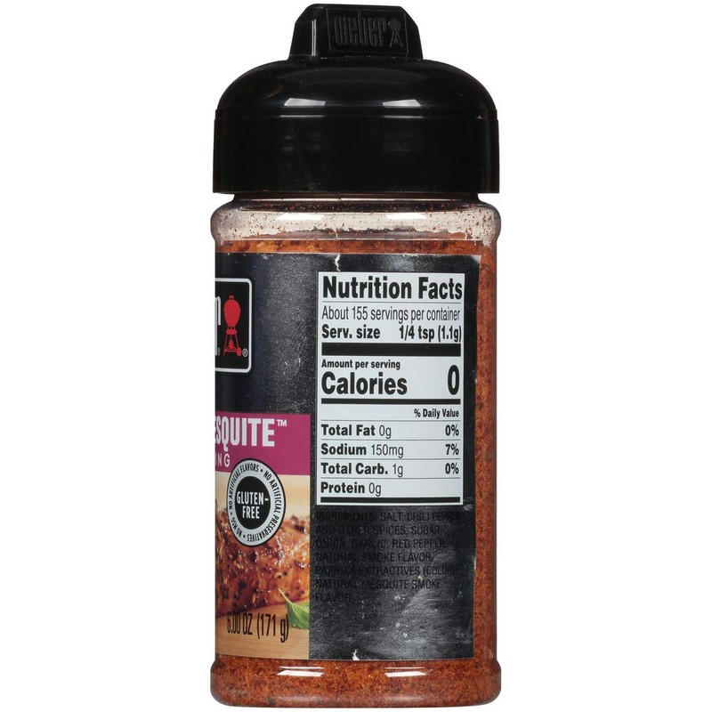 Weber Smokey Mesquite Seasoning, 6 Ounce Shaker (Pack of 6)