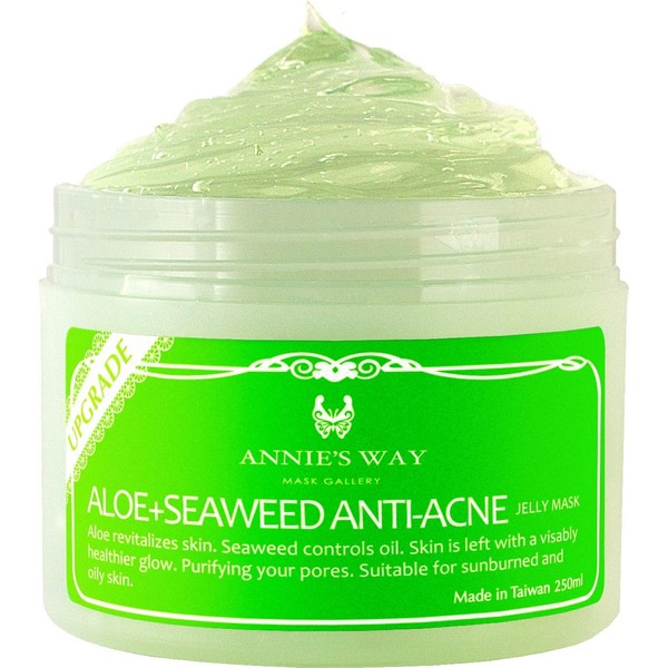 Annie's Way [Upgraded Jelly Mask 250ml/8oz Aloe Seaweed Anti-Acne Jelly Mask