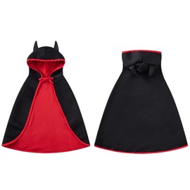 Disfraz de Halloween para perro, capa de vampiro, capa de diablo, disfraz de fiesta (grande)