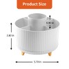 360° Rotating Desk Pencil Holder with 5 Compartments