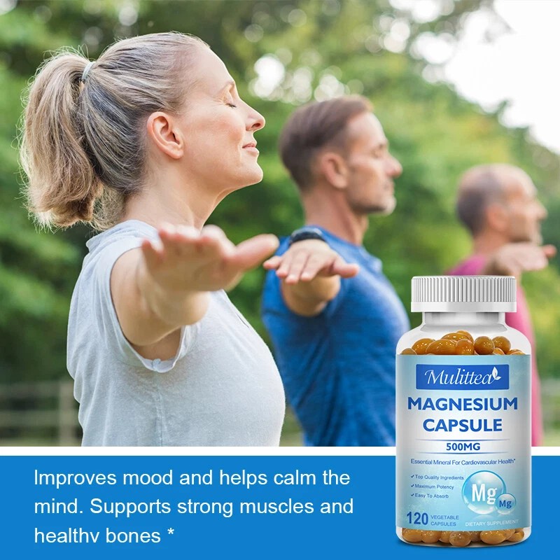 Mulittea Magnesium Glycinate 500mg High Absorption,Imp