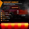 Nilight 144LED Traffic Advisor Strobe Light Bar with Controller Amber
