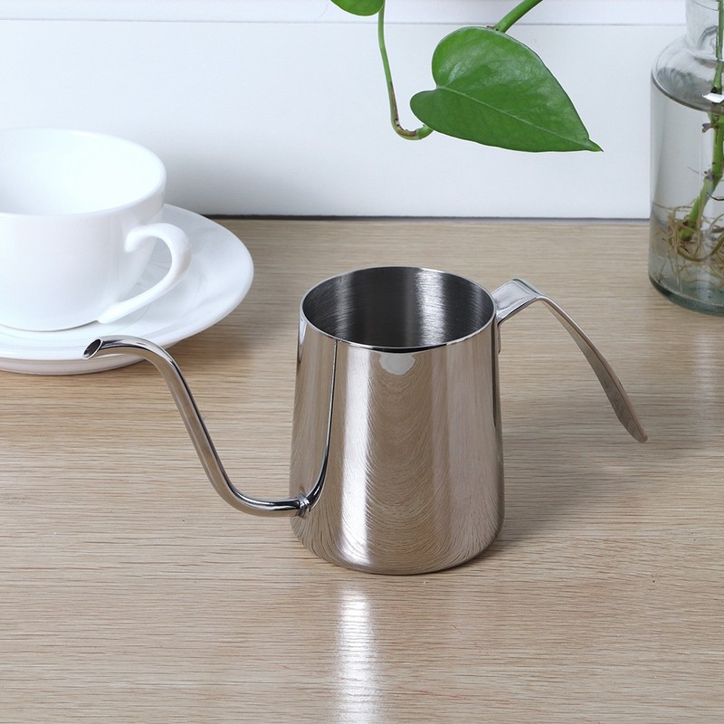 250ml Stainless Steel Coffee Pot Long Spout Kettle with Handle