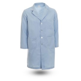 Chef Trends Pinnacle Health Men’s Button Lab Coat L17M - Light Blue, Large