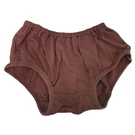 Petitebelle Plain Color Cotton Toddler Baby Bloomer 6-24m (Brown, One Size)