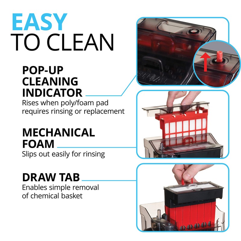 Fluval C4 Power Filter, Fish Tank Filter for Aquariums up