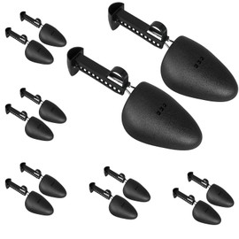 VIVEBEI Shoe Tree for Men, 6 Pairs Adjustable Shoe Trees for Stretcher Length, Shape Holder, Black for Men's Size 5.5-11