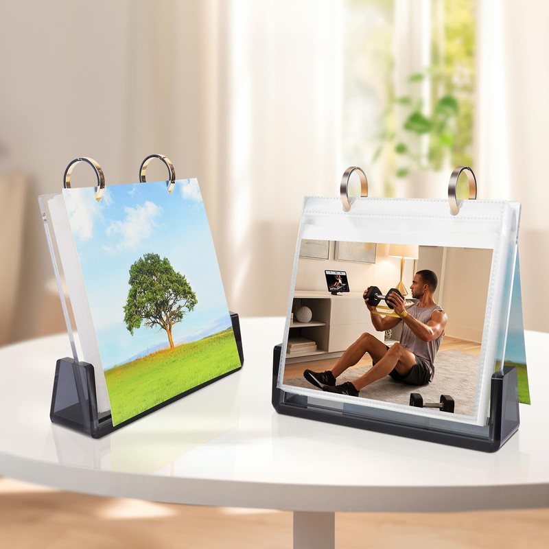 5x7 Acrylic Landscap Photo Album Desktop Standing Flip Photo Album