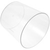 Kichvoe Transparent Flower Bucket 6.5 Inch Clear Floral Container Multipurpose