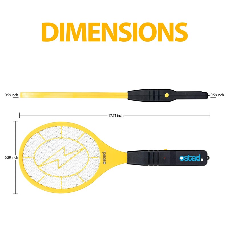Electric Fly Swatter Racket - Indoor Bug Zapper for Home,
